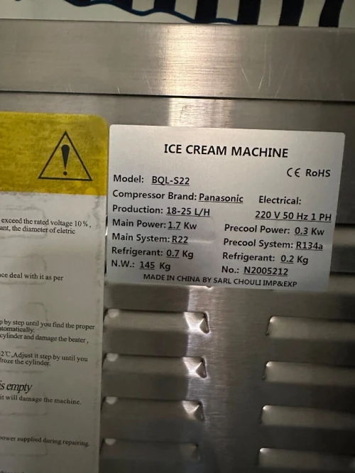 Ice cream machine