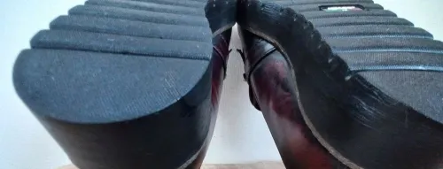 Mocassins vintage en cuir Marron Pointure 38 Fabriqué en Italie Bon état. Occasion ...