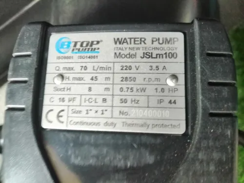 Pompe a eau btop. Aqour. Aigua. Technologie italienne 
