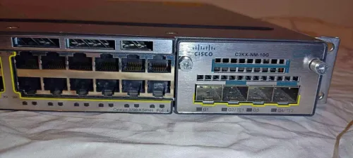 Switch Cisco Catalyst 3750 x PoE 48 Giga +2* 10Giga en POE+ double alimentation