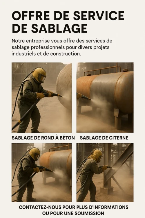 sablage et peinture epoxy