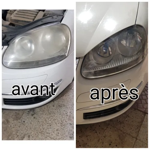 Nettoyage les phares Auto PRO تنضيف و تلميع أضواء الامامية لسيارات