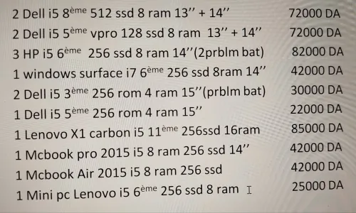 Lot pc portable + Mc book