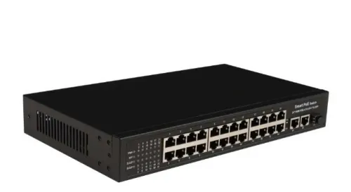 Switch PoE 250m pour camera, ip phone, point d'accès 