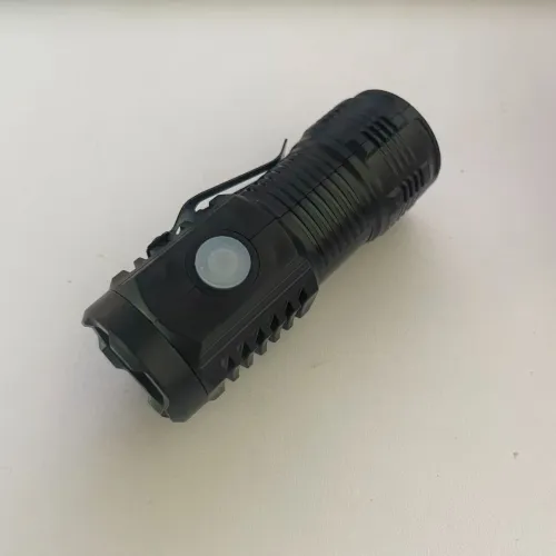 Three-Eyed Monster Mini Flash Super Power Flashlight Rechargeable Portable
