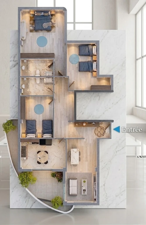 Vente Appartement F4 Alger Ain taya