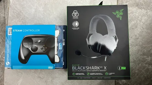 manette steam + Razer blackshark v2 X
