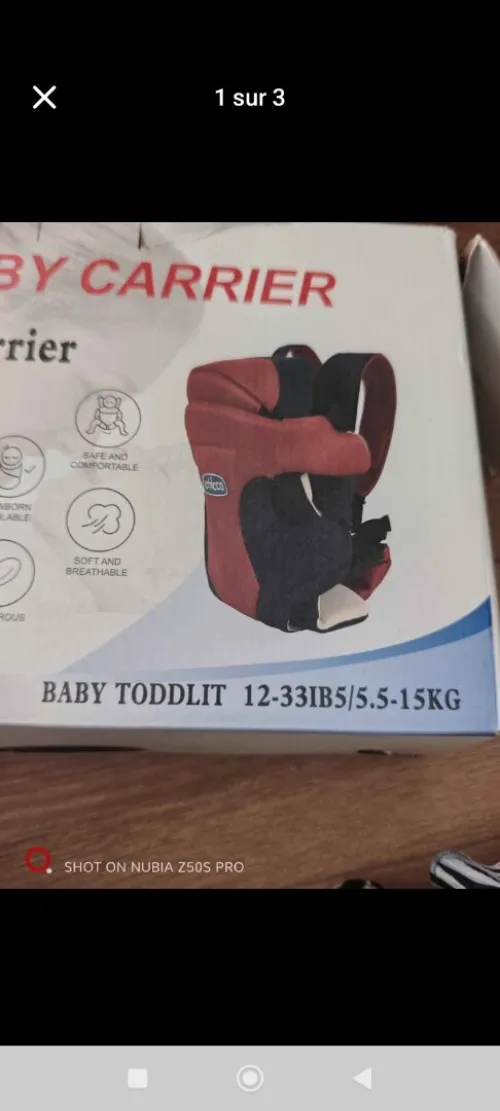 Kangourou Chicco ( 5.5==>15 KG )