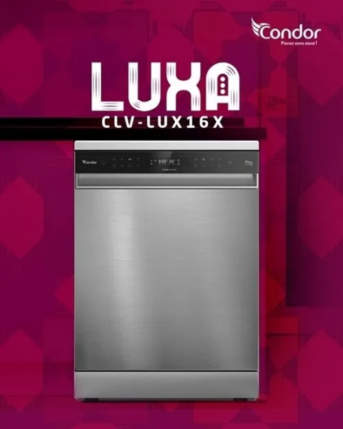 LAVE VAISSELLE CONDOR LUXA 16 COUVERTS INOX
