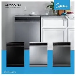 LAVE VAISSELLE MIDEA 15C 9 PROG AFFICHEUR INOX