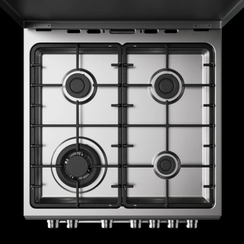 CUISINIERE BRANDT 4F+TAB GAZ/ELE VENTILE INOX