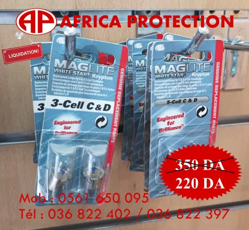 AMPOULE DE RECHANGE POUR LAMPE MAGLITE ''LIQUIDATION''