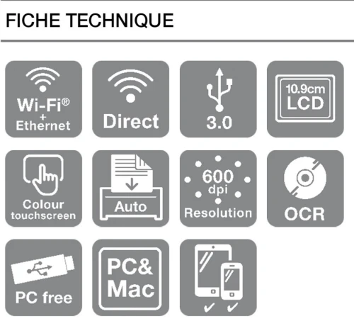 SCANNER EPSON WorkForce DS-790WN WiFi