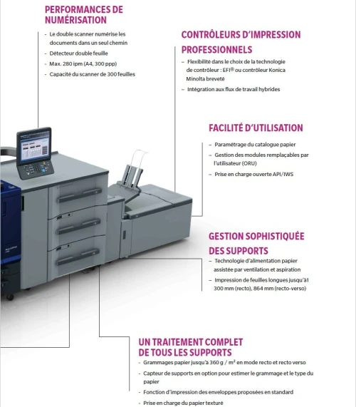 KONICA MINOLTA AccurioPrint C4065 Presse numérique
