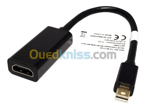 Câble adaptateur Mini Display Port to HDMI M/F 
