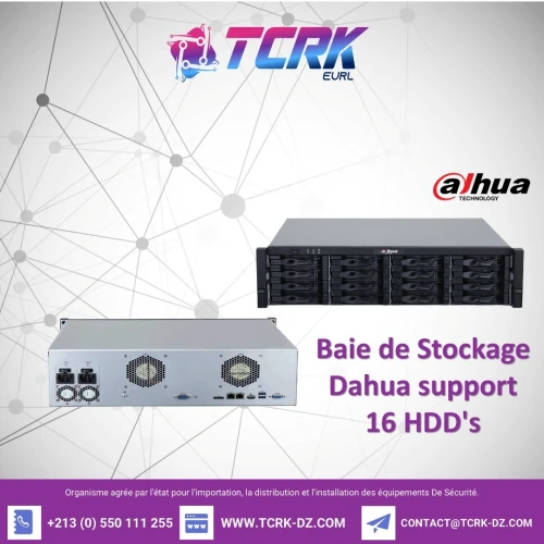 Baie de Stockage Dahua support 16 HDD's DHI-EVS5016S-R-V2