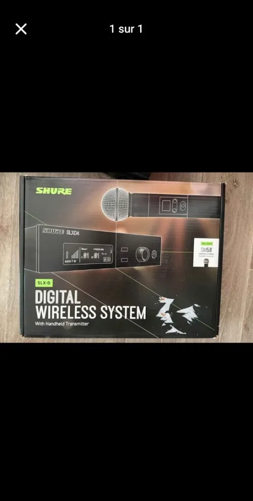Micro sans fil avec recepteur Shure slxd