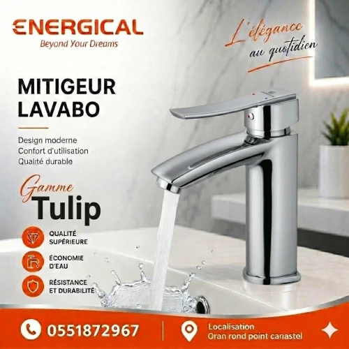 MITIGEUR LAVABO TULIP ENERGICAL