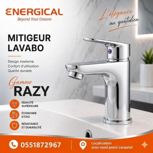 MITIGEUR LAVABO RAZY ENERGICAL