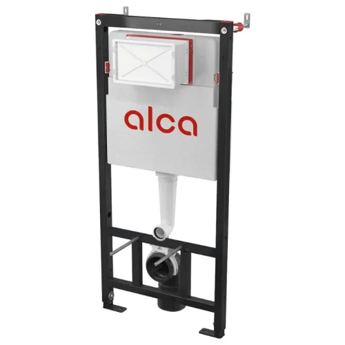 BATI SUPPORT WC ENCASTRE AVEC PLAQUE CHROME ALCA