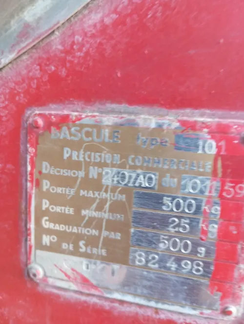 Bascule 500 kg