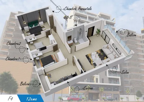 Vente Appartement F4 Oran Oran
