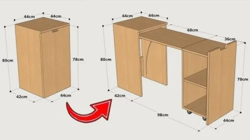 Bureau Pliable Blanc