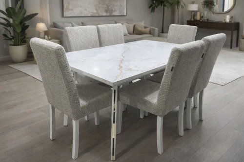 LUKY Table salle à manger avec 6 chaises