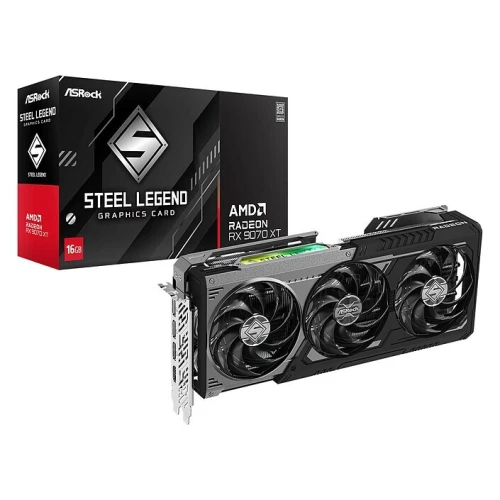 Carte graphique rx9070 xt 16gb ASRock Steel Legend dark