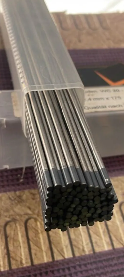 Électrode tungstun tete gris pour aluminium 