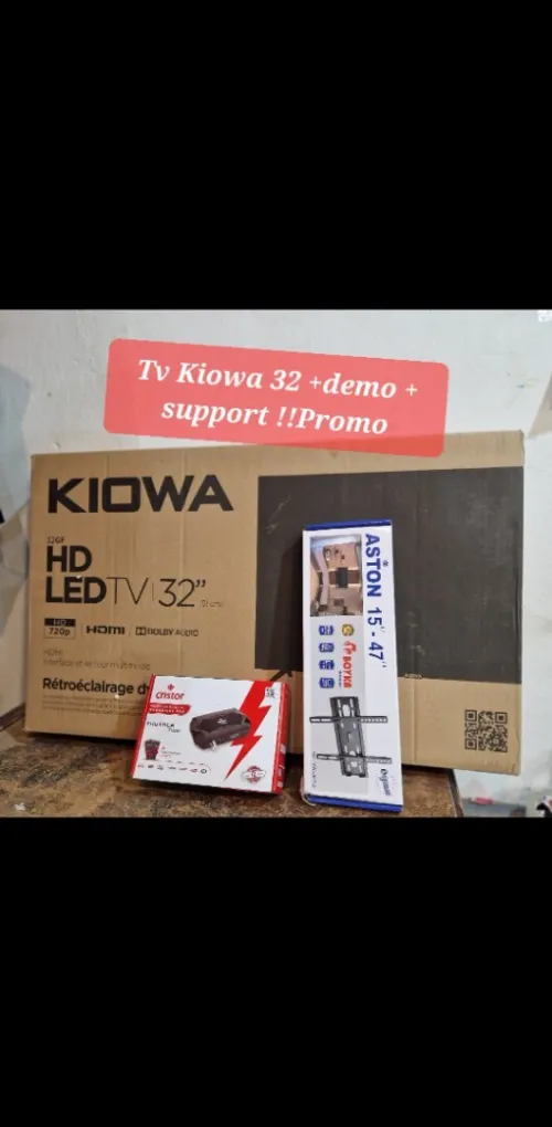 tv Kiowa 32 + Démo cristor th500 +Support 