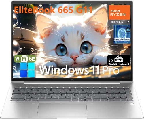 LAPTOP HP ELITEBOOK 665 G11 RYZEN 7-7735U 16Go DDR5 512GB NVMe 16" TACTILE WINDOWS 11
