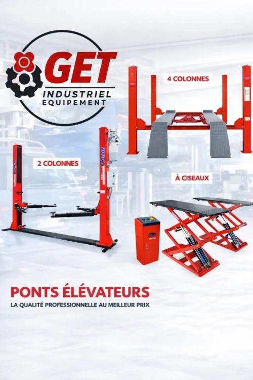 PONT 4 COLONNE / PONT CISAUX / CRIC PNEUMATIQUE / TABLE ELEVATRICE / PONT ELEVATEUR / PONT CISAUX / PRESSE HYDRAULIQUE