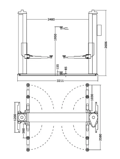 Pont elevateur 3.5t