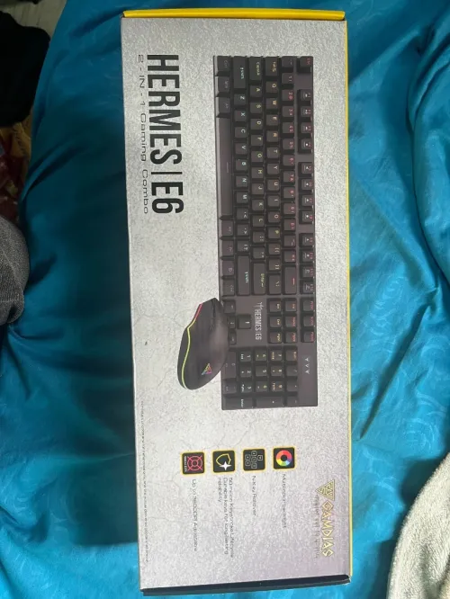Pack Gaming GAMDIAS HERMES E6 (Clavier Mécanique + Souris) - Neuf