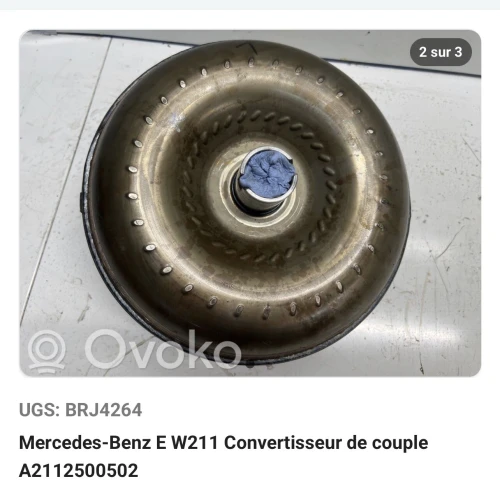 Vente Convertisseur de couple Mercedes-Benz Classe E
