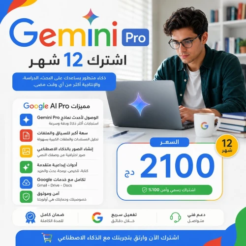 Gemini Pro 12 Mois - avec garenti