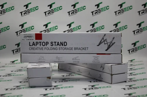 SUPPORT LAPTOP X REGLABLE PLIABLE ALUMINIUM ERGONOMIQUE GRIS