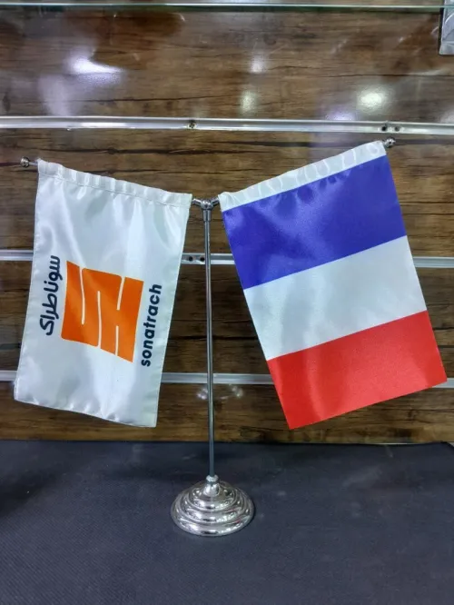 Drapeaux National + Support pour les bureaux profesionnel