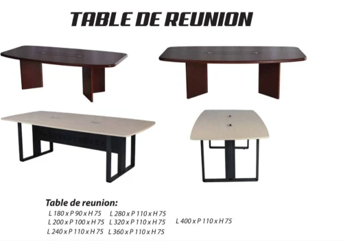 ENSEMBLE DE BUREAUX EN MÉLAMINÉ OU MDF