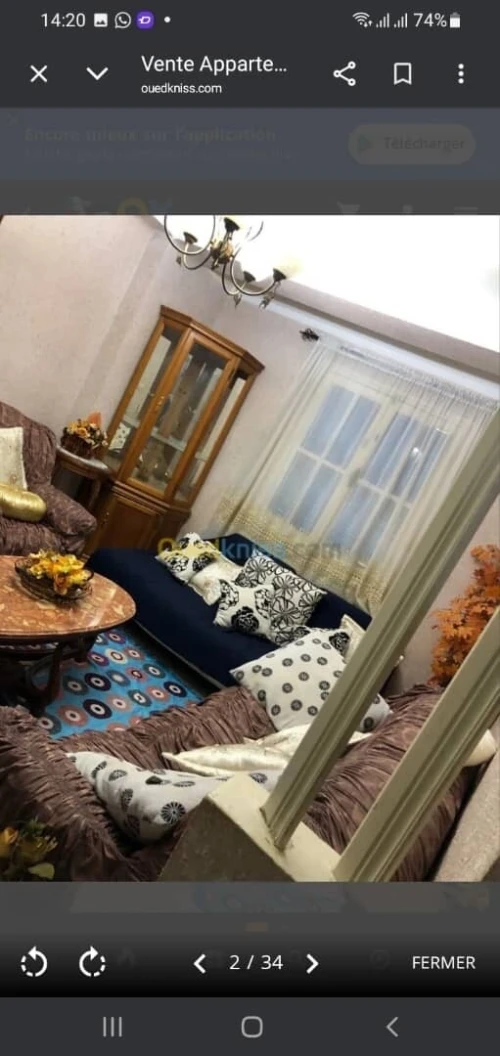Vente Appartement F2 Alger Saoula