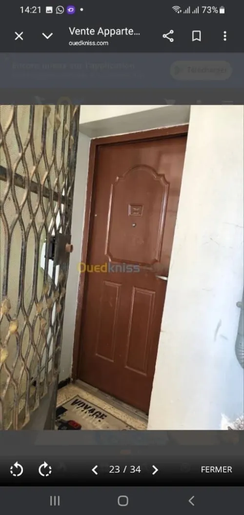 Vente Appartement F2 Alger Saoula