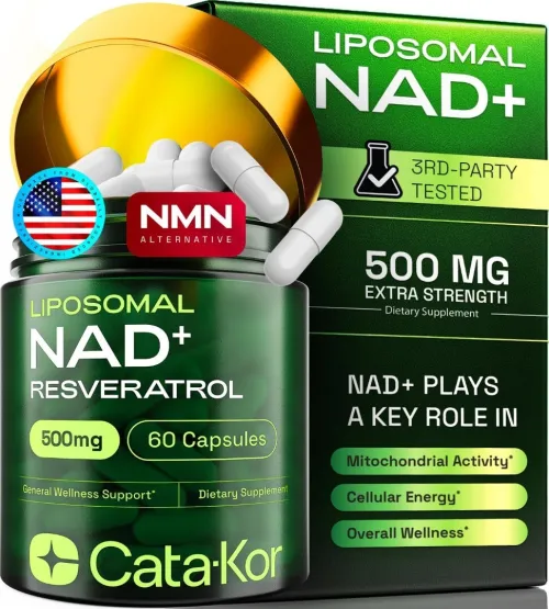 CataKor Liposomal NAD PLUS Resveratrol Alternative NMN Testé 30 jours USA PRODUCT