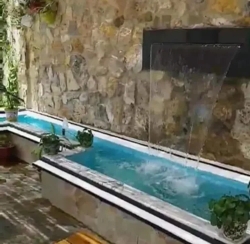 Jet aquanege , cascade et lame d'eaux