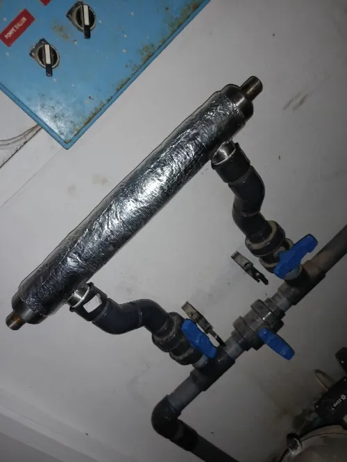 Échangeur tubulaire pour piscine en inox