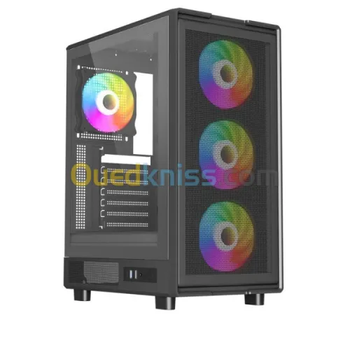 NOX FUSION Spectrum Black 4 FAN ARGB + Remote