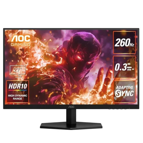 AOC Gaming Monitor 27" Q27G42ZE Fast IPS OC 260Hz, 0.3 ms, G-sync 2560 × 1440 QHD