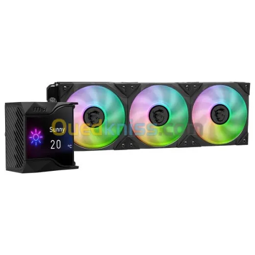 Watercooling MSI MPG CORELIQUID D360, 360 mm ARGB watercooling kit with 2.4" IPS screen for IntelAMD processor