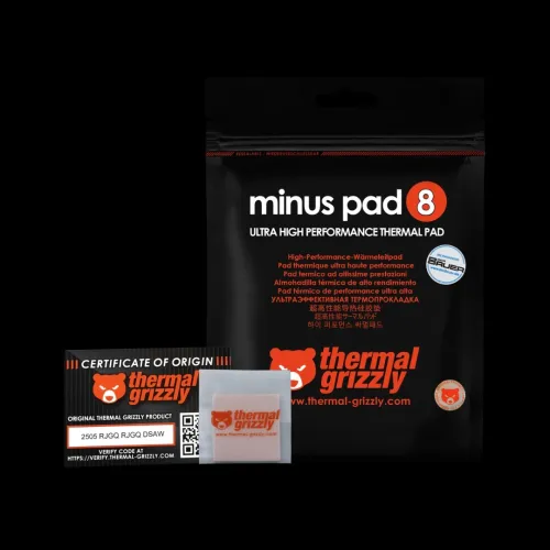 PAD THERMIQUE THERMAL GRIZZLYMINUS PAD 8 TG-MP8-30-30-20-1R/ 30X30X2.0 MM