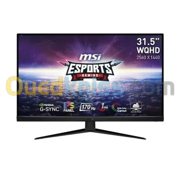Moniteur Msi 32 Mag G321Q Gaming 2K 1Ms 170Hz RAPID IPS